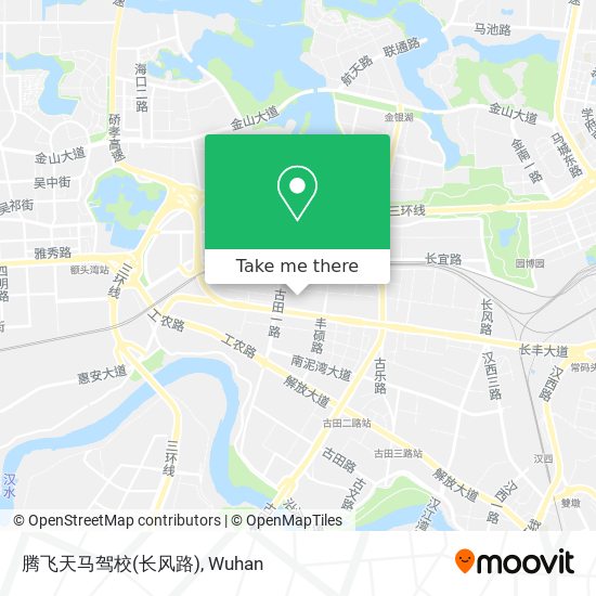 腾飞天马驾校(长风路) map