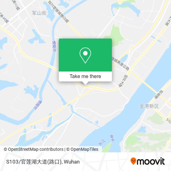 S103/官莲湖大道(路口) map