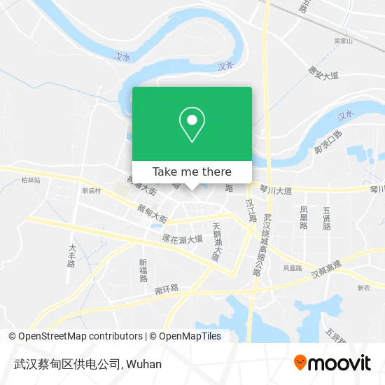 武汉蔡甸区供电公司 map