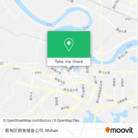 蔡甸区粮食储备公司 map
