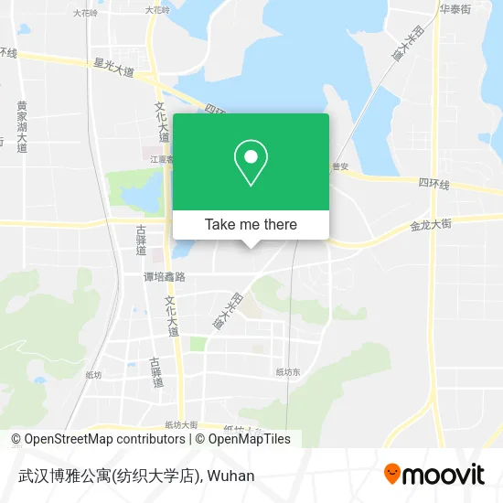 武汉博雅公寓(纺织大学店) map
