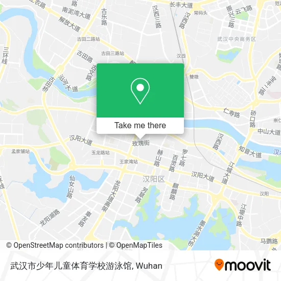 武汉市少年儿童体育学校游泳馆 map