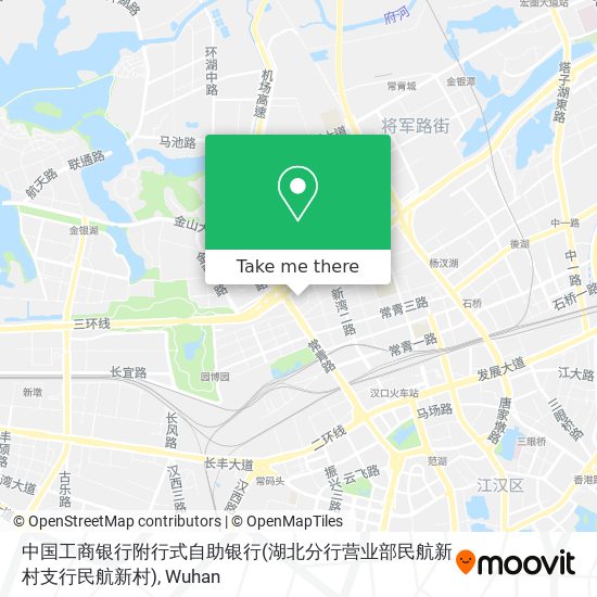中国工商银行附行式自助银行(湖北分行营业部民航新村支行民航新村) map