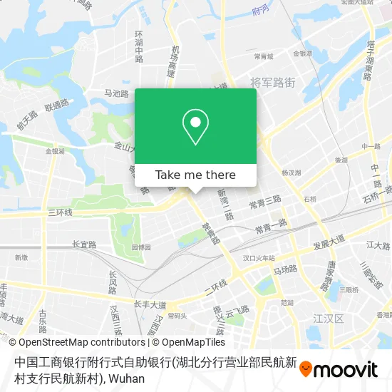 中国工商银行附行式自助银行(湖北分行营业部民航新村支行民航新村) map