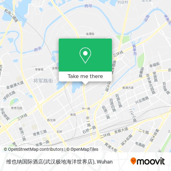 维也纳国际酒店(武汉极地海洋世界店) map