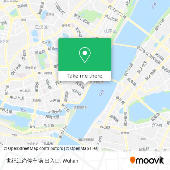 世纪江尚停车场-出入口 map