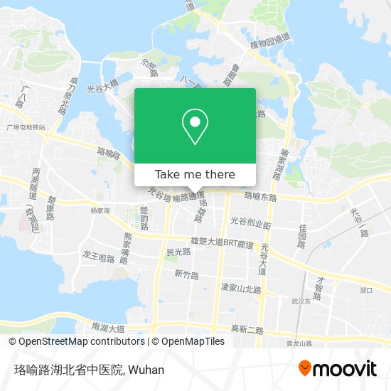 珞喻路湖北省中医院 map