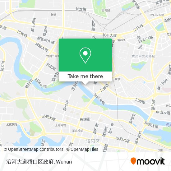 沿河大道硚口区政府 map