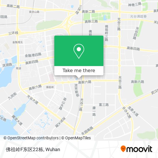 佛祖岭F东区22栋 map