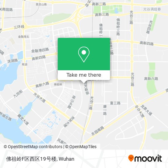 佛祖岭F区西区19号楼 map