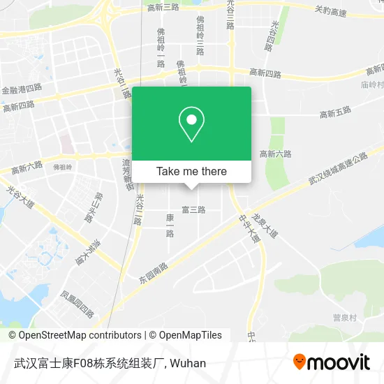 武汉富士康F08栋系统组装厂 map