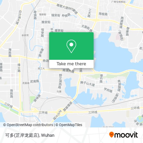 How To Get To 可多 芷岸龙庭店 In 洪山区by Bus