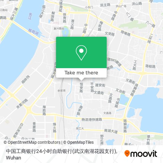 中国工商银行24小时自助银行(武汉南湖花园支行) map