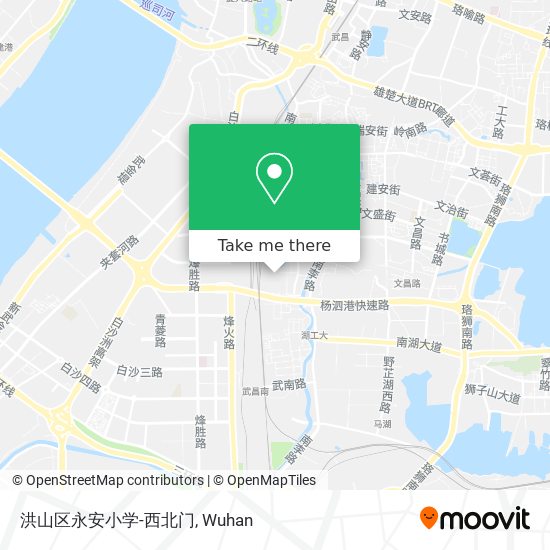 洪山区永安小学-西北门 map