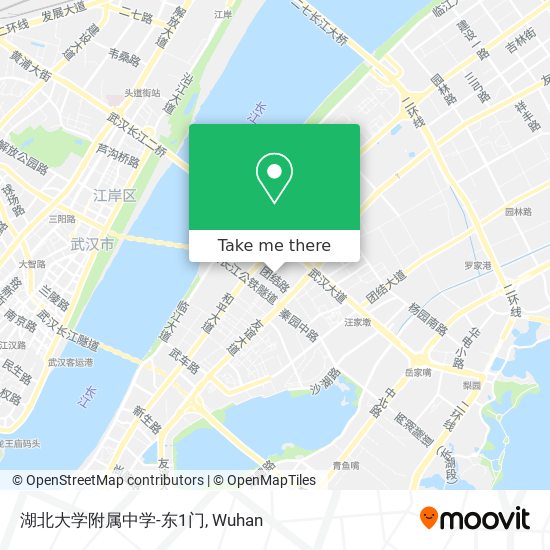 湖北大学附属中学-东1门 map