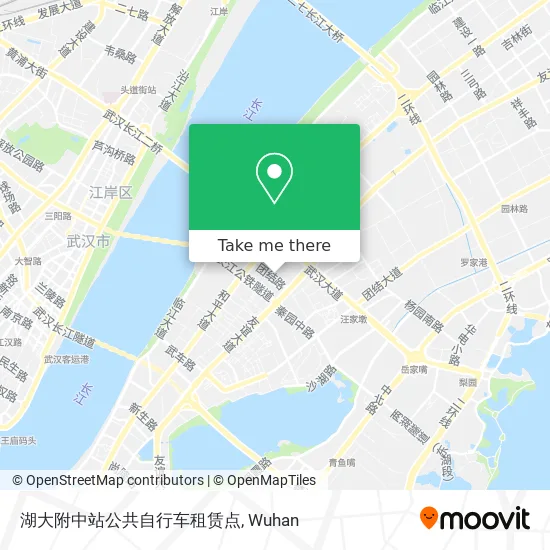 湖大附中站公共自行车租赁点 map