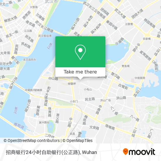 招商银行24小时自助银行(公正路) map