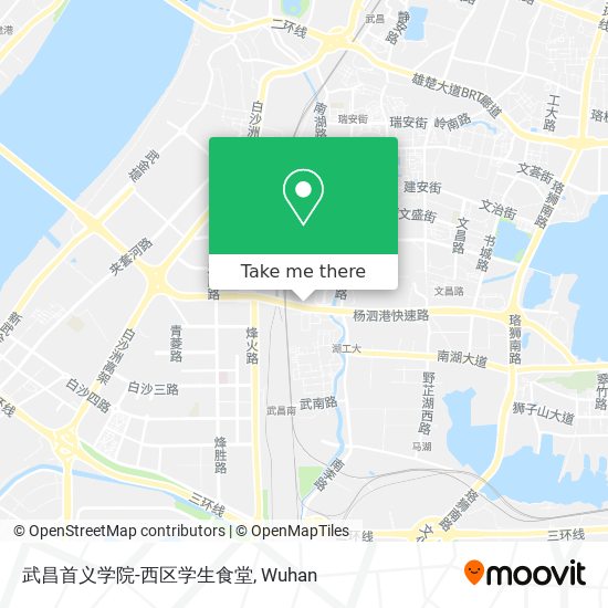 武昌首义学院-西区学生食堂 map