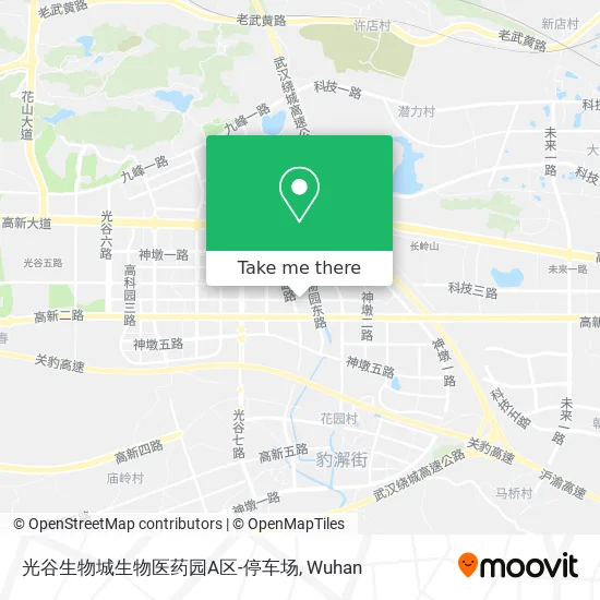 光谷生物城生物医药园A区-停车场 map