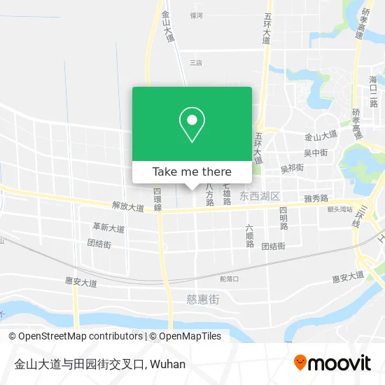 金山大道与田园街交叉口 map
