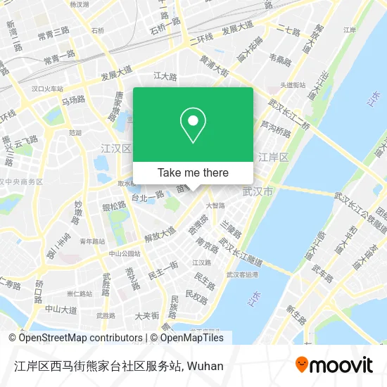 江岸区西马街熊家台社区服务站 map