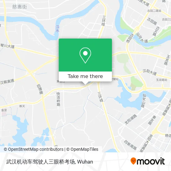 武汉机动车驾驶人三眼桥考场 map