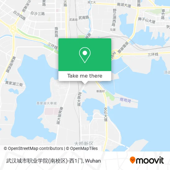 武汉城市职业学院(南校区)-西1门 map