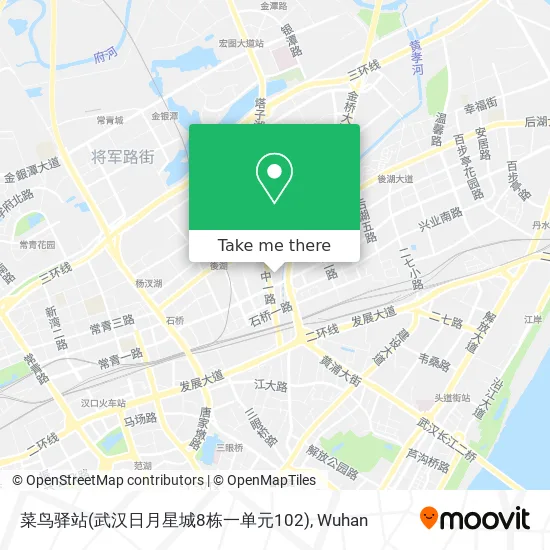 菜鸟驿站(武汉日月星城8栋一单元102) map