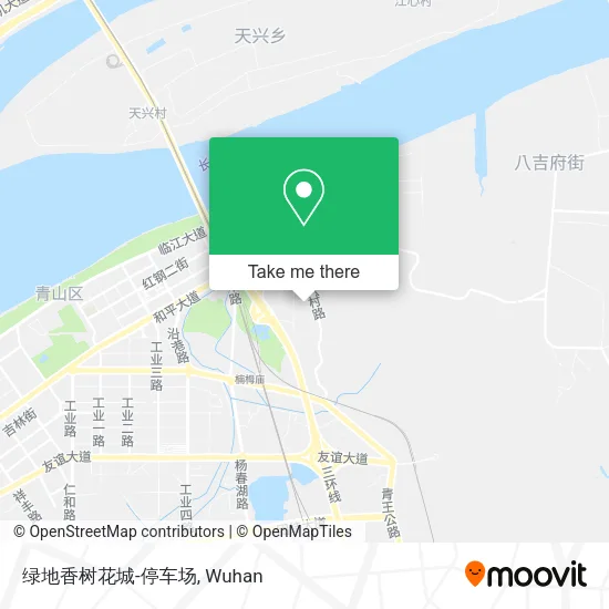 绿地香树花城-停车场 map