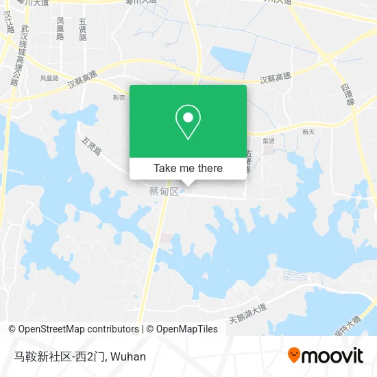 马鞍新社区-西2门 map