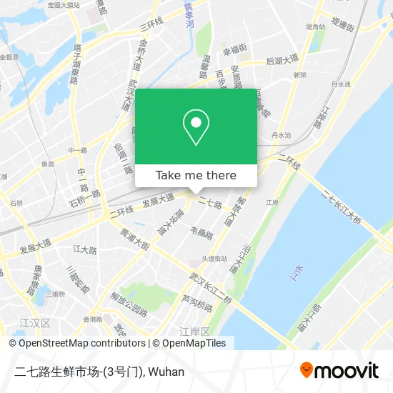 二七路生鲜市场-(3号门) map
