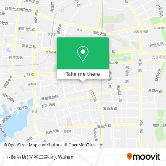 亚际酒店(光谷二路店) map