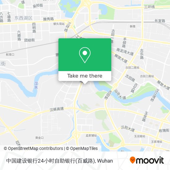 中国建设银行24小时自助银行(百威路) map
