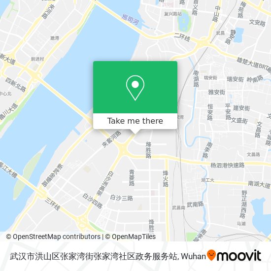 武汉市洪山区张家湾街张家湾社区政务服务站 map