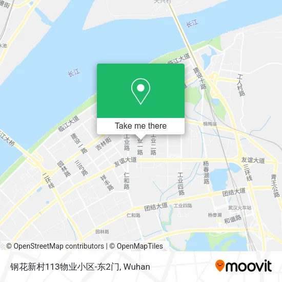 钢花新村113物业小区-东2门 map