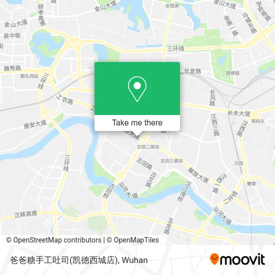 爸爸糖手工吐司(凯德西城店) map