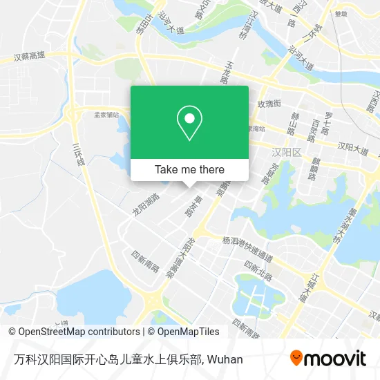 万科汉阳国际开心岛儿童水上俱乐部 map