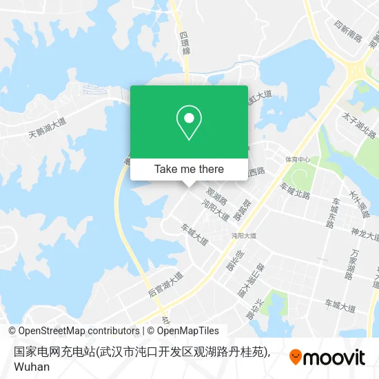 国家电网充电站(武汉市沌口开发区观湖路丹桂苑) map