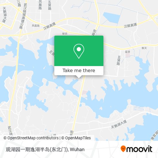 观湖园一期逸湖半岛(东北门) map