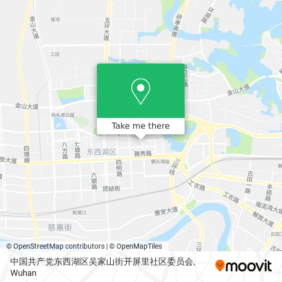中国共产党东西湖区吴家山街开屏里社区委员会 map