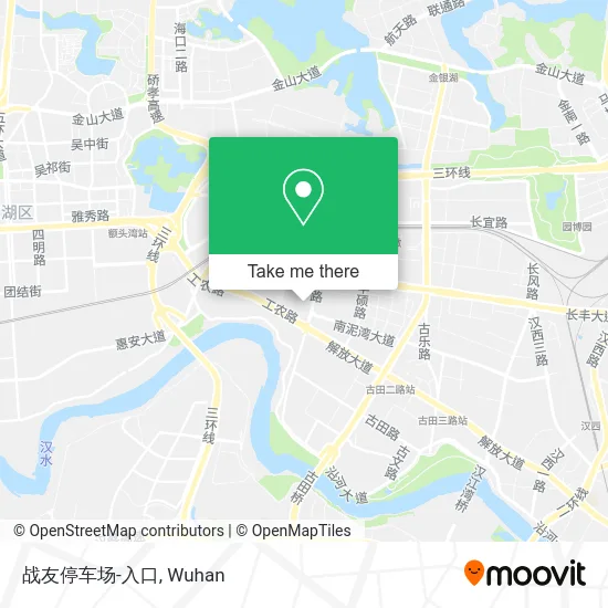 战友停车场-入口 map