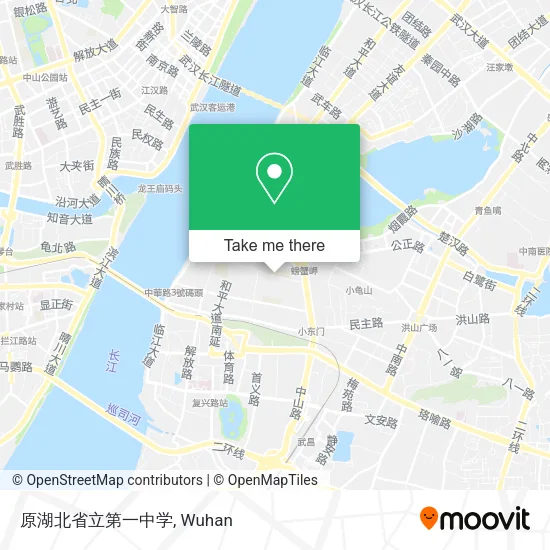 原湖北省立第一中学 map