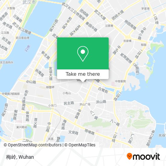 梅岭 map