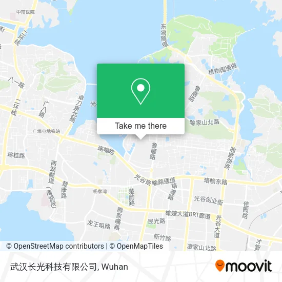 武汉长光科技有限公司 map