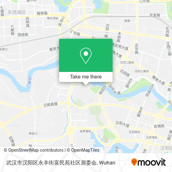 武汉市汉阳区永丰街富民苑社区居委会 map