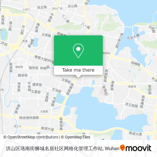 洪山区珞南街狮城名居社区网格化管理工作站 map