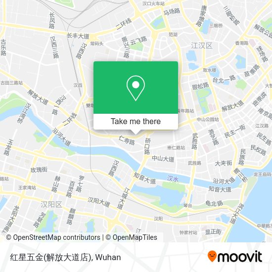 红星五金(解放大道店) map