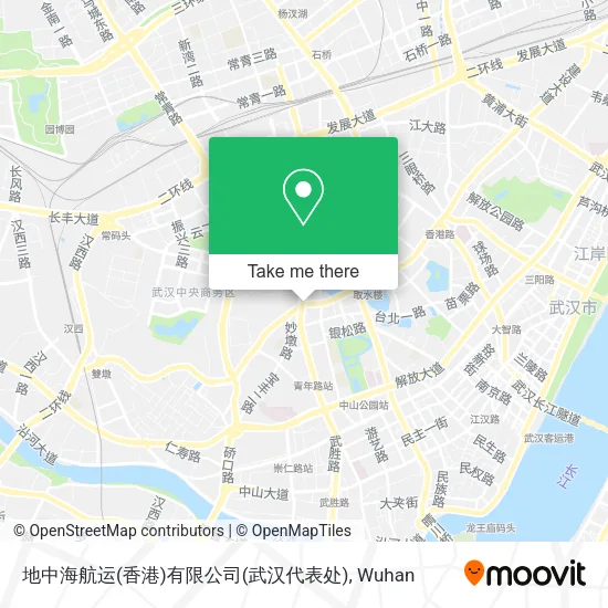 地中海航运(香港)有限公司(武汉代表处) map