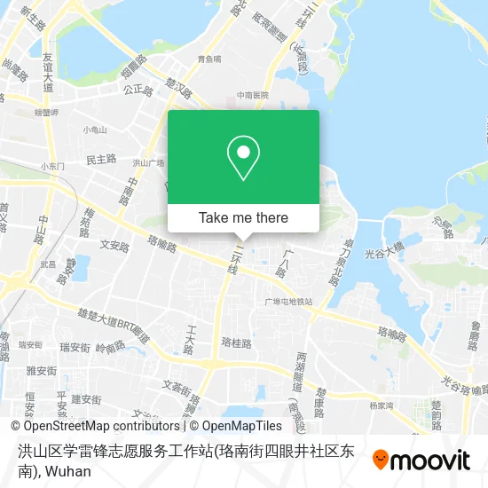 洪山区学雷锋志愿服务工作站(珞南街四眼井社区东南) map