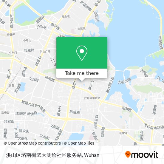 洪山区珞南街武大测绘社区服务站 map